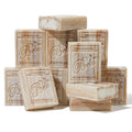 BELA Sandalwood Soap 3.3 OZ, Pack of 12 French Triple Milled Bar Soap with Organic Shea Butter, Hand, Face and Body Wash Bar, Made in Australia