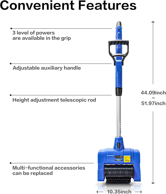 Grout Cleaner Machine with Grout Brush,Heavy Duty with Wire Surface Brush,Standy Safety Grout Scrubber,Moss,Weed Between Floor Tiles,Patio,Board,Bricks, (Outdoor Bundle)
