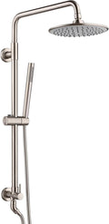 sumerain Brushed Nickel Retrofit Shower Systems with 9 Inch Rain Shower Head