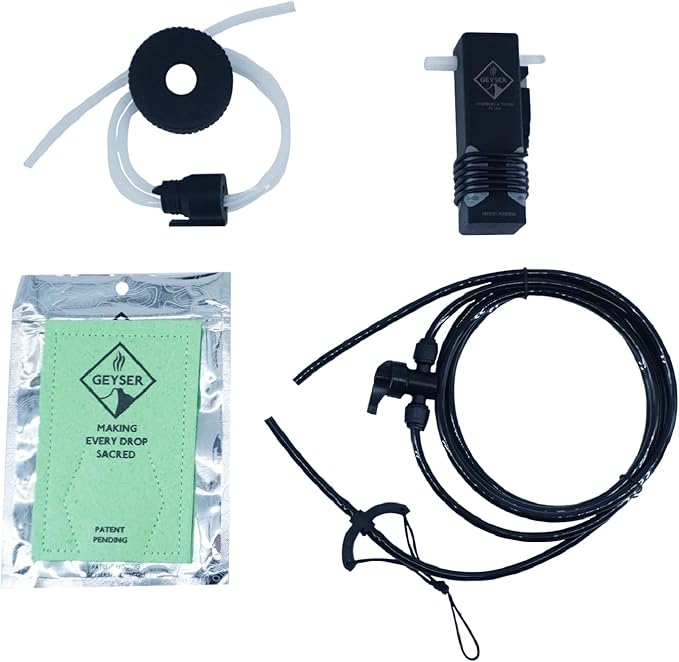 Geyser System Portable Camping Shower & Cleaning Kit for Camping, Backpacking, Overlanding, & Outdoor Recreation