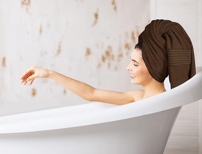 Utopia Towels Extra Large Bath Sheets 2 Pack, 35 by 70 Inches,100% Cotton Highly Absorbent & Quick Dry Bath Towel for Adults, Super Soft Towel, Brown