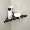 Corner Shower Shelf, 10" Matte Black 304 Stainless Steel Grout in Shelf Rack for for Tiled Wall, Recessed Bathroom Shelf