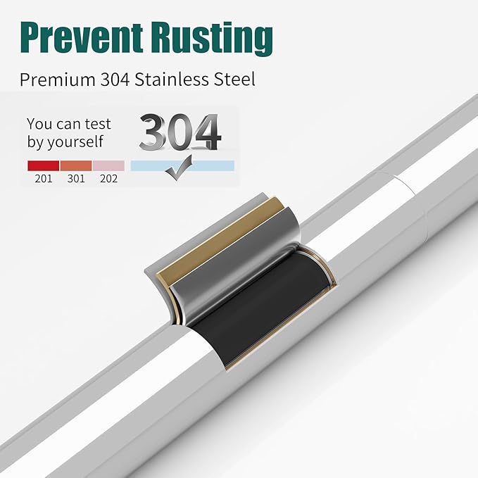Hoimpro 25" Toilet Paper Holder Free Standing, Floor Bathroom Toilet Paper Tissue Roll Holder with Shelf Storage Stand for 4 Rolls, Freestanding Handle Hardware Accessories Rack Polished Chrome