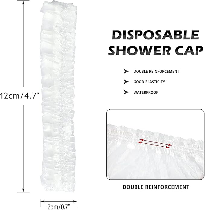 100 Pcs Dog Shower Cap Dog Ear Covers for Bathing Disposable Pet Shower Caps Plastic Overhanging Dog Ear Protection Cats Ear Drops Guard for Kitten Puppy Small Pets Bath Clear Waterproof (100 Pcs)