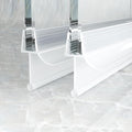 Frameless Shower Door Bottom Seal, 2 Pcs Shower Door Sweep, Shower Door Seal Strip for 5/16" Glass, Stop Shower Leaks and Create a Water Barrier 31.5" Long Sweep
