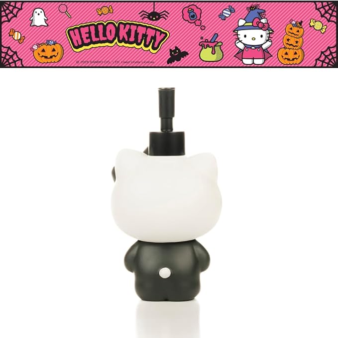 Hello Kitty Glow in The Dark Skeleton Soap/Lotion/Hand Sanitizer Resin Pump Dispenser, 14.11 Ounces, (Officially Licensed Product) by Franco Collectibles