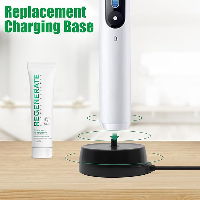 Electric Toothbrush Replacement Charger Base Compatible with Philips Sonic HX6100 HX3000 HX6000 HX8000 HX9000 Series, R Series, Portable Waterproof Charging Base