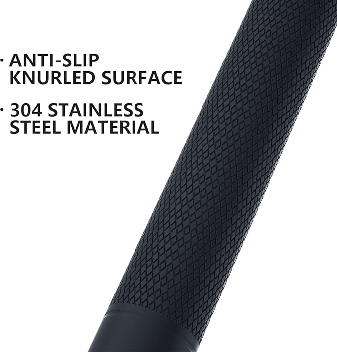 24 Inch Anti Slip Shower Grab Bar Oil Rubbed Black 1.25" Diameter,Munzong Bathroom Grab Bar, Knurled Bathroom Balance Bar,Safety Hand Rail Support Handicap Elderly Senior Assist Bath Handle