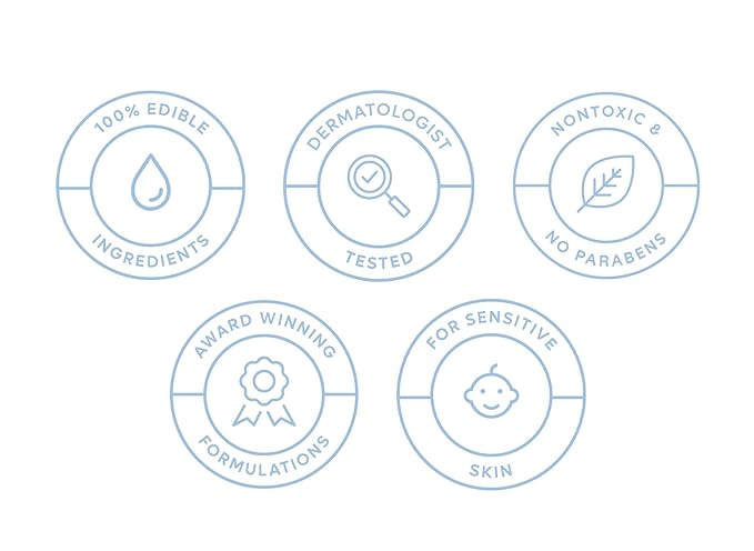 Babyology All Natural Baby Wash and Shampoo - 100% Edible Ingredients - with Organic Lavender Essential Oil (Fragrance Free) - Good for Sensitive Skin - Non Toxic - Tear Free