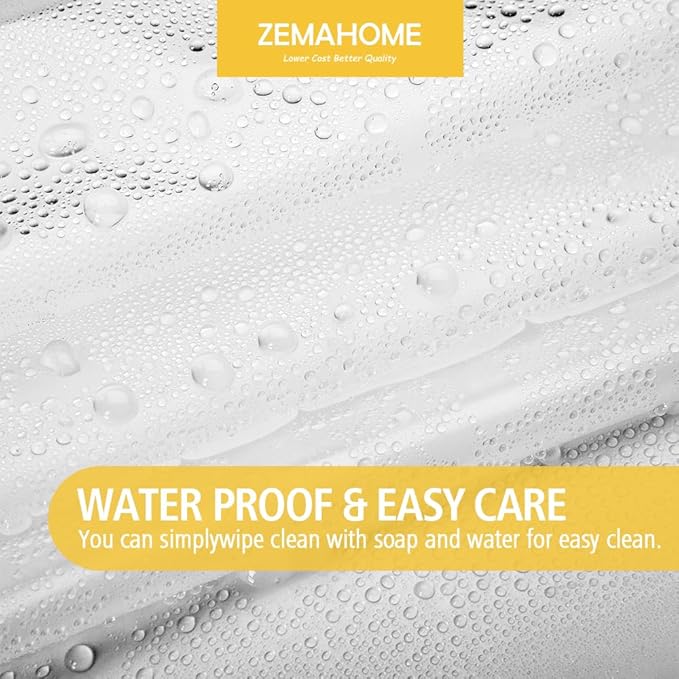 Narrow Size Clear Plastic Shower Curtain Liner, 60x72 Inch Thin Lightweight Transparent Plastic Bathroom Shower Showroom Inner Curtain with Rustproof Metal Grommet Holes and Weighted Magnets