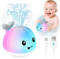 Baby Bath Toys for Kids Ages 1-3 & Babies 6-12 Months, Light Up Whale Sprinkler Water Toys for Infant Toddlers 1 2 3 Year Old Boys Girls Christmas Stocking Stuffers Birthday Gifts Newborn Essentials