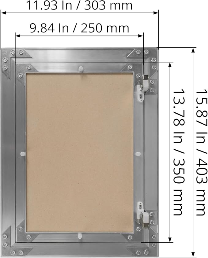 10" x 14" Inch Aluminum Drywall Access Panel - Service Shaft Door - Plumbing, Electricity, Heating, Alarm Wall Inspection hatch for Drywall - Bathroom Service Access Hole Cover
