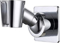 YDmeet Shower Head Holder, Adjustable Handheld Brass Shower Head Bracket, Wall Mount Holder, Drill Free Glue Installation (Polished Chrome)