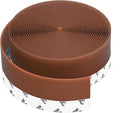 1.0in Brown Weather Stripping Door Seal – Flexible Silicone, Strong Adhesive, Seals Small Gaps for Winter Cold Draft and Wind Protection