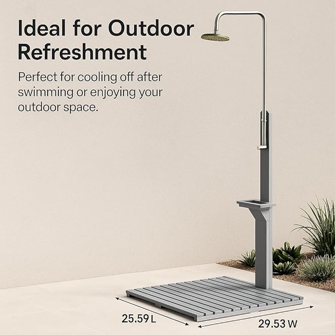 Outdoor Garden Pool Shower with Chassis Board for Outdoor Backyard Poolside Beach Pool Spa