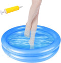 Foot Bath for Pool Entry Pool Foot Bath 23.6x23.6x6.3 Inflatable Foot Bath Round Portable Foot Soaking Bath Basin for Pool Entry Ladder Home Spa Clean Feet