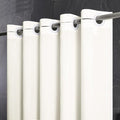 Furlinic No Hook Extra Long Shower Curtain 84 Length,Soft Fabric Bathroom Curtain with 10 Plastic Split Grommets,Waterproof & Machine Washable,Modern Hotel Style,Beige,72x84 Inch