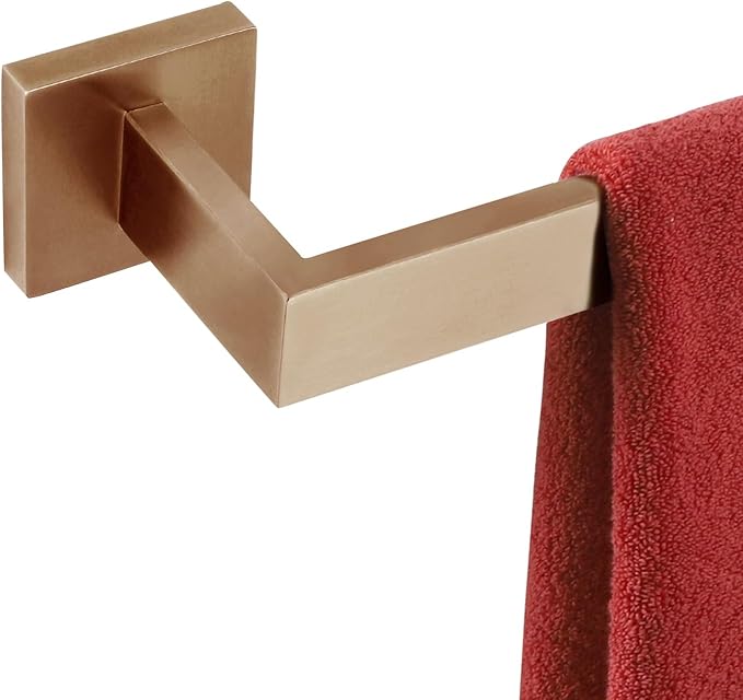 KOKOSIRI 32-Inch Towel Rack for Bathroom Kitchen Towel Rails Wall Mount SUS304 Stainless Steel Towels Holder, Champagne Bronze B4003CPG-L32