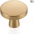 Ravinte 10 Pack Drawer Pulls 1-1/4 Inch Kitchen Cabinet Knobs Solid Round Dresser Drawer Knobs Champagne Bronze Dresser Knobs Drawer Knobs Simple Cabinet Hardware for Cupboard Drawer Pulls