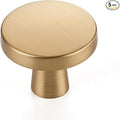 Ravinte 5 Pack Drawer Pulls 1-1/4 Inch Kitchen Cabinet Knobs Solid Round Dresser Drawer Knobs Champagne Bronze Dresser Knobs Drawer Knobs Simple Cabinet Hardware for Cupboard Drawer Pulls