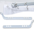 SlipX Solutions No Mess Splash Guard for Shower & Bathtub Curtain Liners | Bath Accessories to Keep Water Where It Belongs for A Non-Slip Bathroom Floor | Adhesive Free, Easy to Attach | 2 Per Pack