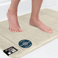 GORILLA GRIP Memory Foam Bath Mat, Soft Absorbent US Designed Bathroom Rug, Gripping Dots Machine Washable Bathmat, Cushioned Floor Mats, Shower Sink Rugs Room Décor Accessories, 60x24 Champagne