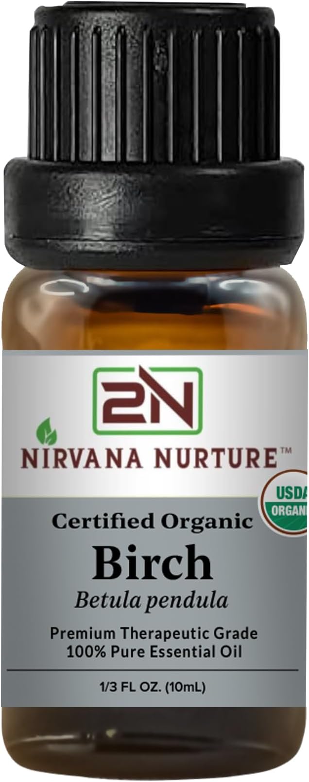 Birch Essential Oil USDA Certified Organic, 100% Pure Natural Premium Grade, Undiluted