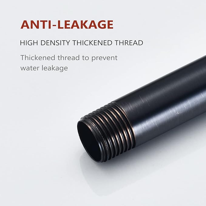 High-end Wall Mounted Extension Anti-corrosion Shower Arm (Made of Solid Brass) and Flange for RP46870-RB 16-inch, Venetian Bronze