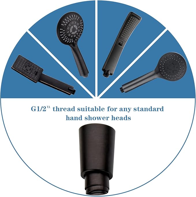 BRIGHT SHOWERS Shower Hose For Hand Held Shower Heads, 69 Inches Cord Extra Long Stainless Steel Hand Shower Hose, Ultra-Flexible Replacement Part with Brass Insert, Oil Rubbed Bronze