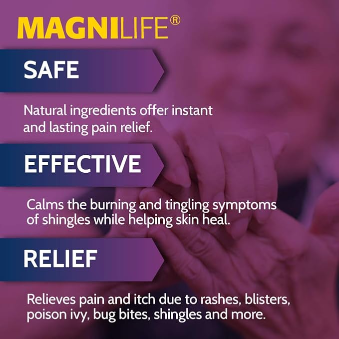 MagniLife Pain and Itch Relief Gel, Naturally Relieve Tingling, Irritation and Sensitivity with Jasmine and Mezereon - 1.8oz