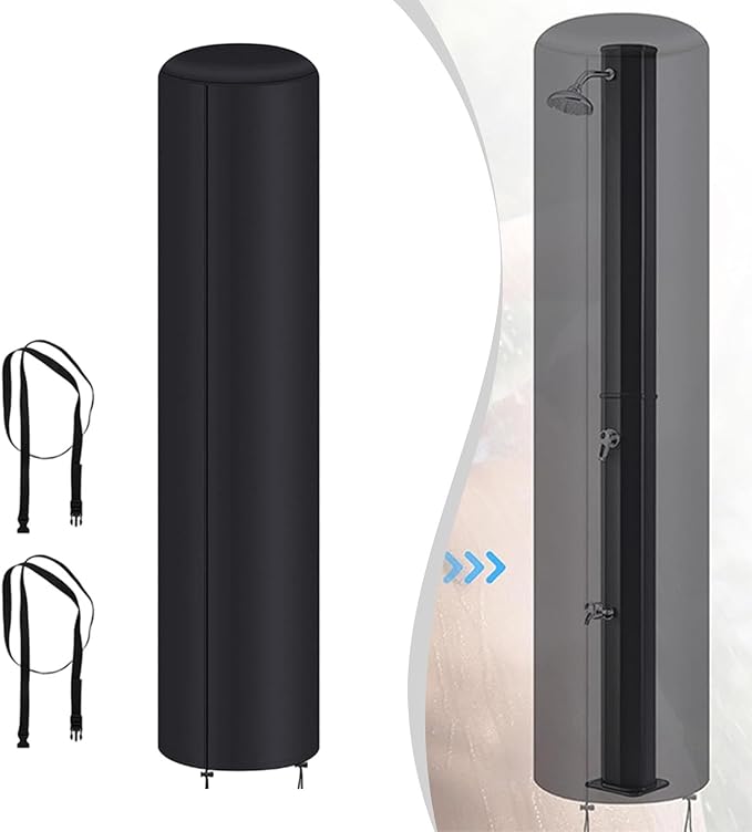 Yiju Outdoor Solar Shower Season Protection 25.98x87.01inch Waterproof for 10.6 Gallon Camping
