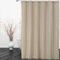 CAROMIO Hotel Quality 100% Waterproof Fabric Shower Curtain or Liner with Magnets for Bathroom, Tan, 72 x 78 inches
