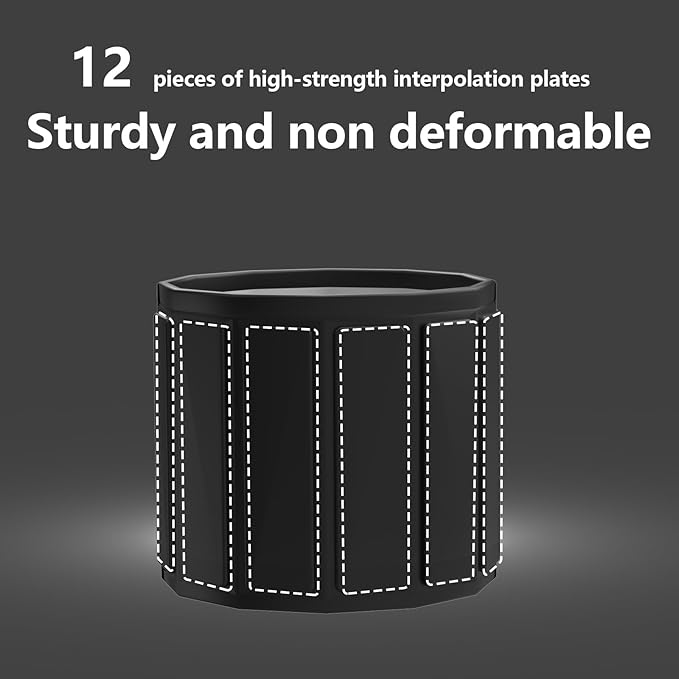 Portable Bath Tub for Adult, Foldable Soaking Bathtub for Hot SPA&Ice Bath, Foldable Small Bathtub Collapsible Tub for Bathing, Quick Setup No Installation Space-Saving Storage (black, 25.9X27.5 IN)