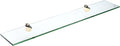 Spancraft Glass P-4.75x30-Brass Peacock Glass Shelf, Brass, 4.75" x 30"