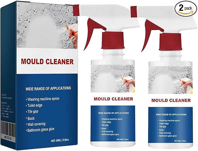 2Pcs Mould Cleaner Spray, Powerful Multi-purpose Foam Cleaner, Mould Cleaner Foam Spray, Spray Cleaner For Household Kitchen, Bathroom, Wall