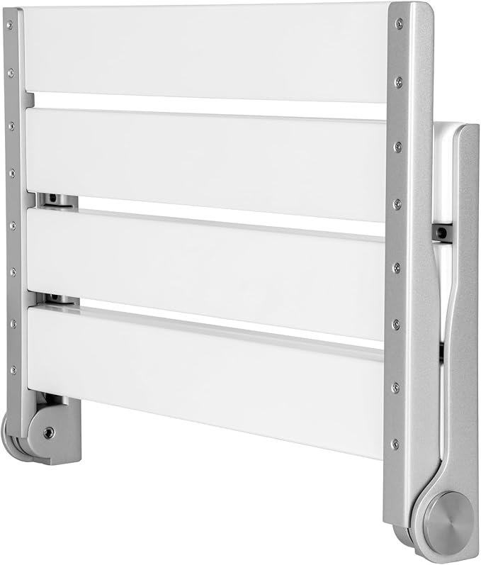 18" Wall Mounted Shower Seat, Shower Bench Wall Mount for Inside Shower, Fold Down Shower Seat, Shower Seats for Adults