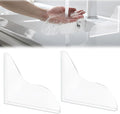braxan 2 Pcs Splash Guard for Bathtub and Shower, Waterproof Shower Corner Guard to Keep Water in Shower, Easy Installation Bathtub Splash Guard for Bathroom Accessories