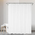 White Stall Shower Curtain Liner 60 x 72 inch Plastic Shower Liner Washable Inside Small Shower Curtain Liner PEVA Shower Curtains for Bathroom with Magnets and Rustproof Metal Grommet Holes