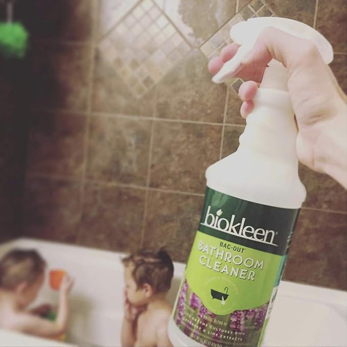 Biokleen Bac-Out Bathroom Cleaner, Eco-Friendly, Non-Toxic, Plant-Based, No Artificial Fragrance, Colors or Preservatives, 32 Ounces (Pack of 6)