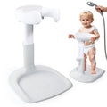 Baby Shower Stand for Infant to Toddler 6–36 Months, Baby Bath Stand Support with Adjustable Height, Anti-Slip Stable Design, Multi-Purpose Toddler Bath Helper, Infant Shower Gifts, Gray
