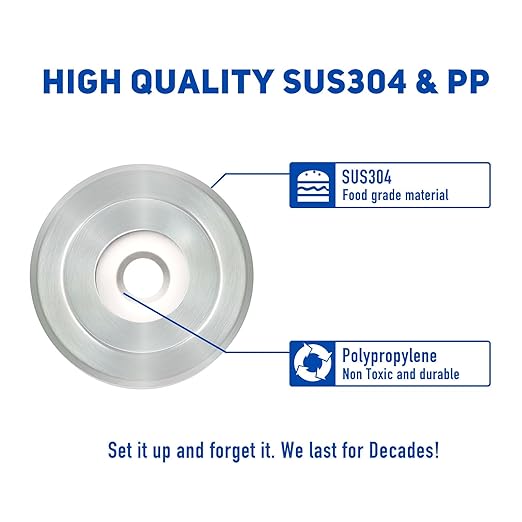 1/4" Spacer for Tub Spout, Flange Trim Ring for Bath Faucet, Eschutcheon Cover Plate for Spigot with Split PP Blocking Water, Shower Pipe Remodeling Sealer for Bathroom(SUS304-Brushed)