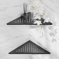 lives Corner Shower Shelf 10" Slot Design Recessed Matte Black Shower Shelves for Tiled Wall, 304 Stainless Steel Corner Shelves for Bathroom, 2 Pack (Square)