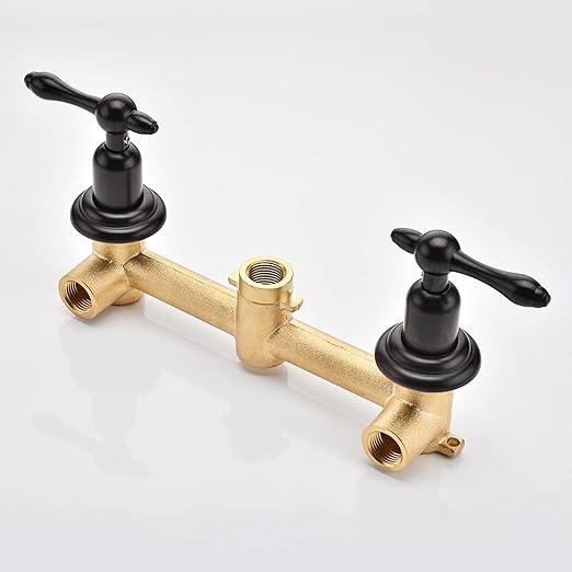 sumerain Vintage Tub Faucet Wall Mount Bathtub Filler Oil Rubbed Bronze, 8 Inches Center