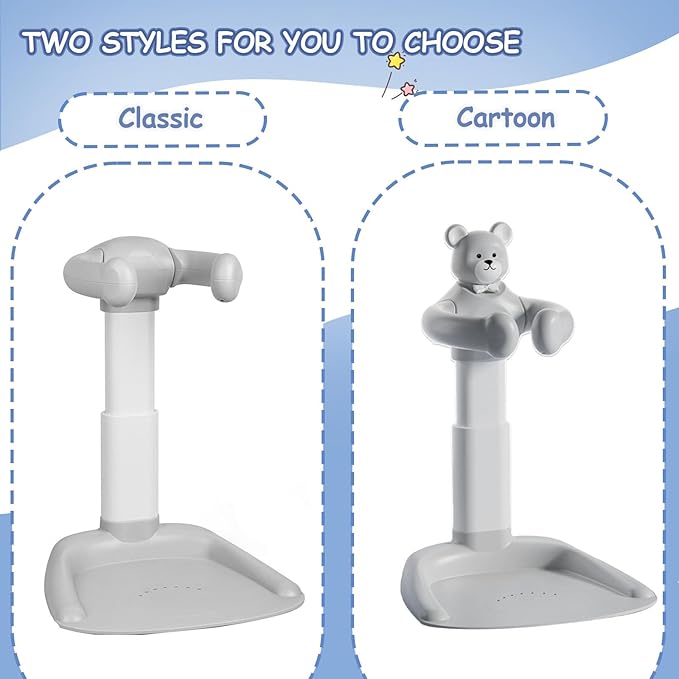 Baby Shower Stand, Baby Shower Standing Support, Adjustable Baby Bath Support with Anti-Slip/Dumping Base, Baby Bath Stand for Themselves,Soporte para Bañera de Bebé,Ideal Gift for Infants 6-36 Months