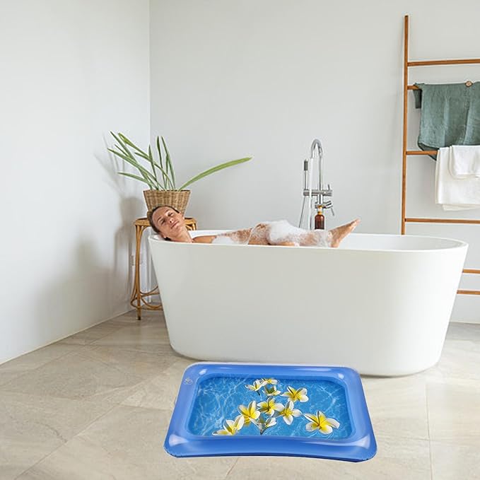 2 PCS Inflatable Pool Foot Bath Basin, Portable Foot Bath Basin, Foot Soaking Bath Basin for Pool Entry Ladder, Swimming Pool Clean Feet Pedicure Supplies