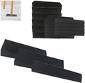 12 PCS Black Plastic Shims for Leveling Feet Stable, Multi-Purpose Rubber Shim with 3 Sizes, Extreme Weight Capacity Wedges Leveler for Toilet Shims, Doors, Windows, Sheds, Table