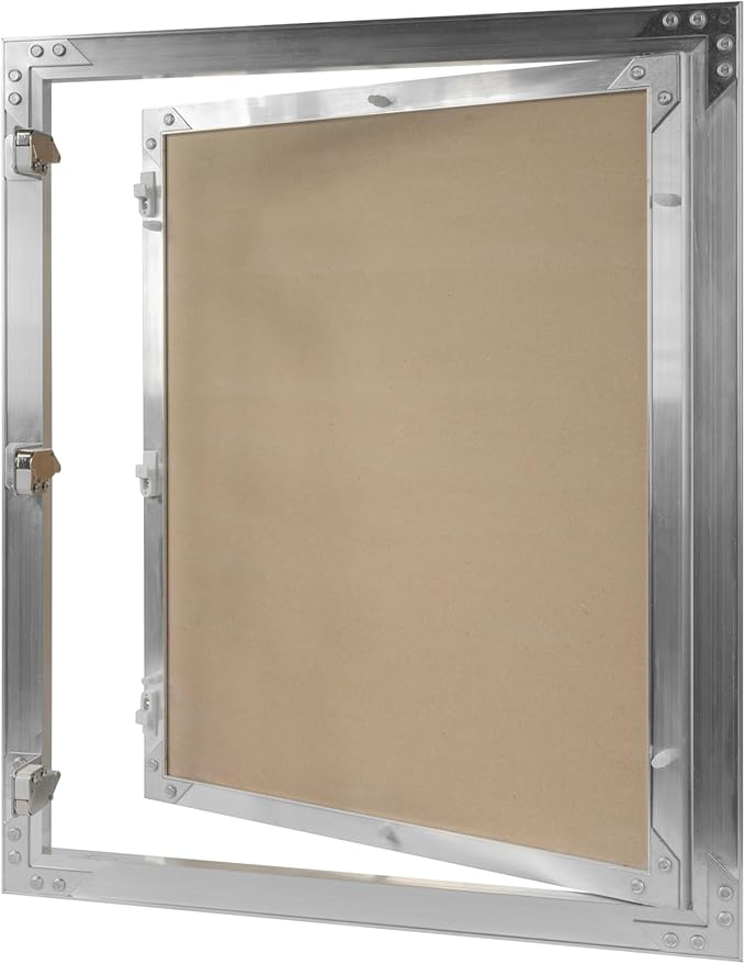 16" x 20" Inch Aluminum Drywall Access Panel - Service Shaft Door - Plumbing, Electricity, Heating, Alarm Wall Inspection hatch for Drywall - Bathroom Service Access Hole Cover