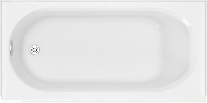 American Standard 2390202ICH.020 Princeton 60 in. x 30 in. Americast Apron-Front Bathtub with Left Hand Drain and Built-In Overflow, White