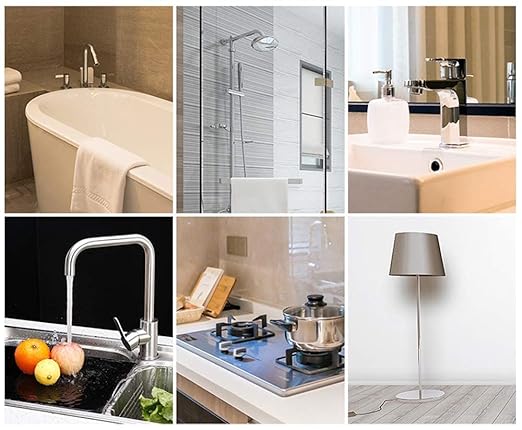 LLPT Caulk Tape Solid Black 2 Inch x 33 Feet Extra Waterproof Heavy Duty Adhesive Caulking Strips for Sink Shower Bathtub Toilet Lavabo Kitchen (BS233)
