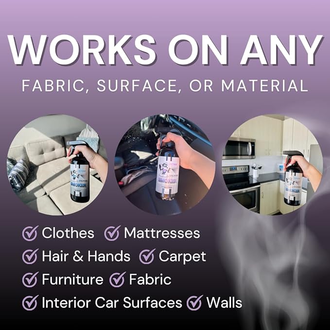 The Stink Solution Smoke Odor Eliminator Spray for Home, Car, Clothes, Hands, Hair, Walls, & More | Completely Neutralizes All Types of Smoke Odor | Best Smoke Smell Remover Bamboo Teak 1 Gallon
